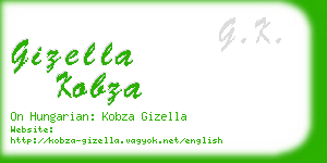 gizella kobza business card